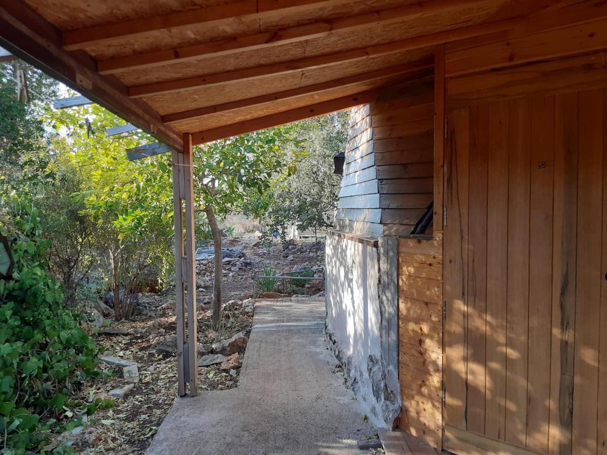 בקתת עץ בחורש במנות - דום גיאודזי - Wooden Cabin In Manot Exterior photo